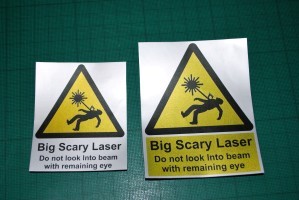 Big Scary Laser Labels & Stickers